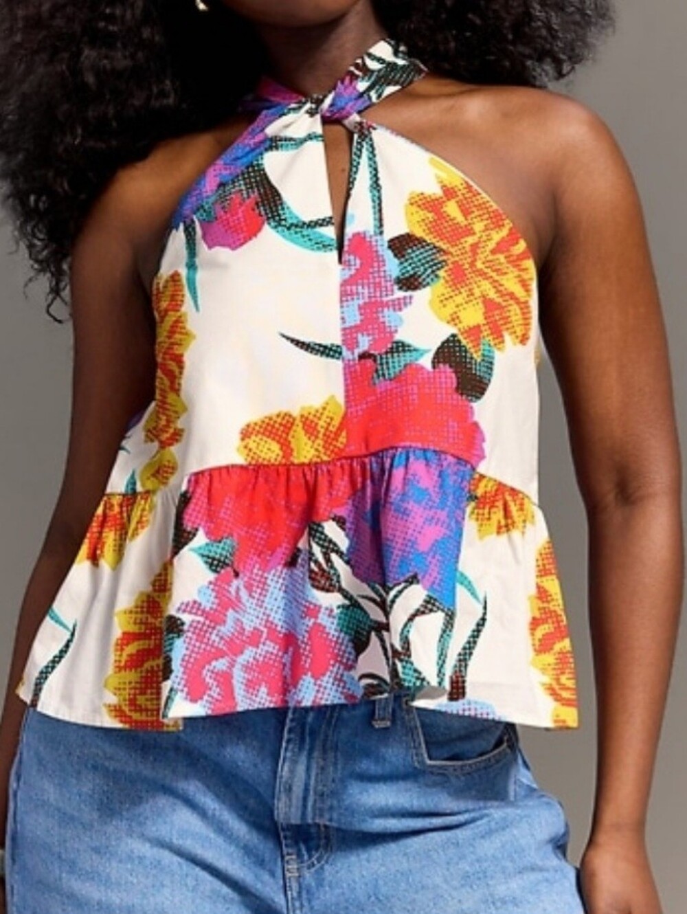 Old Navy X Christopher John Rodgers Floral Halter Top- Small, Large